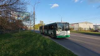 Зелёная гармошка! Автобус ЛиАЗ 6212.00 №143 по маршруту 16 Лодочная станция - Улица Кочетова!