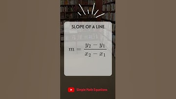 What is The Slope of a Line  #shorts