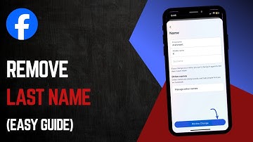 How To Remove Last Name On Facebook