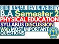BA Semester 2 Physical Education | Physical Education BA 2nd Semester| BA 1 Sem 2 Physical Education