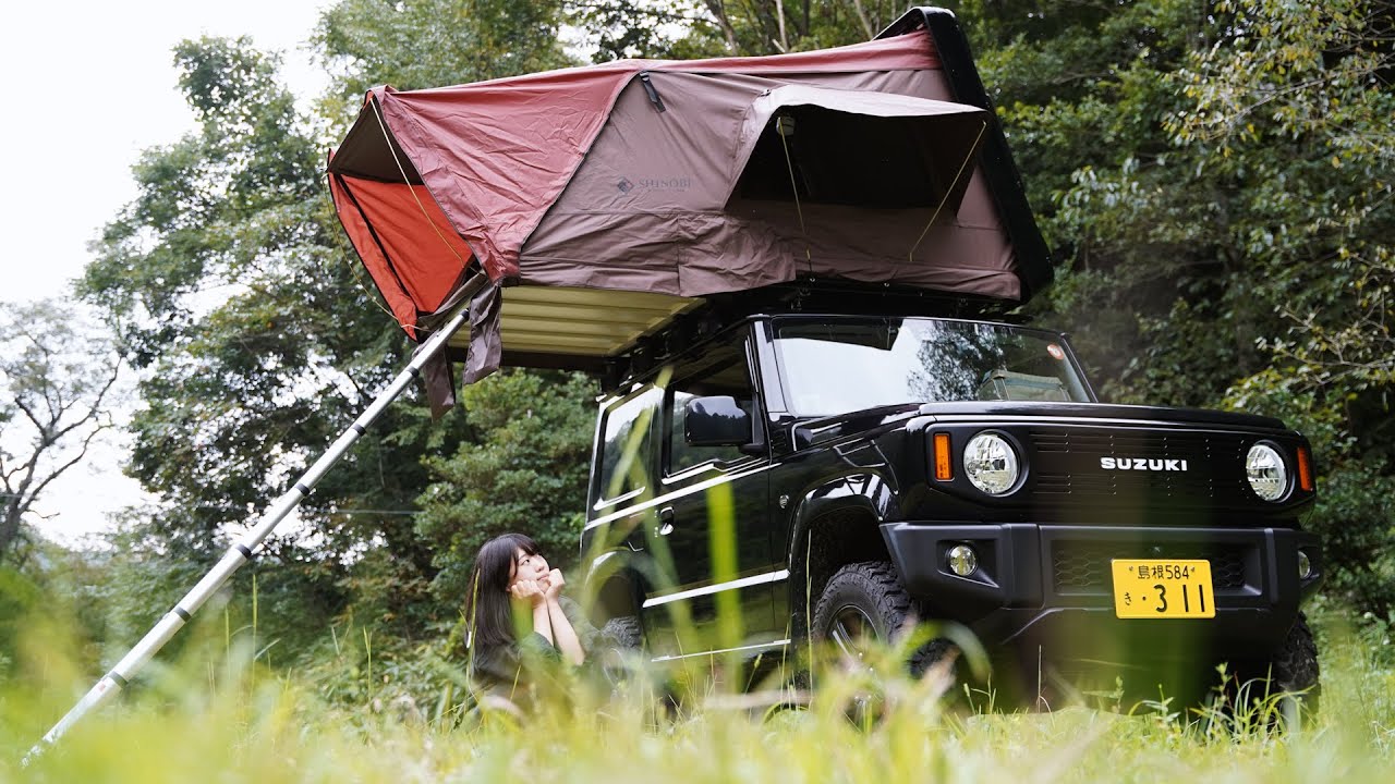 ついにジムニーJB64にルーフテントを装着！設営＆体感レビュー！