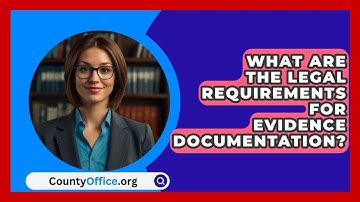 What Are The Legal Requirements For Evidence Documentation? - CountyOffice.org