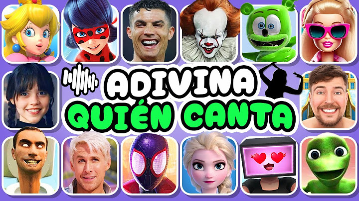 Adivina Quién Canta 🌈💎🎶 | Merlina, Peach, Elsa, Pennywise, Chucky, Ladybug