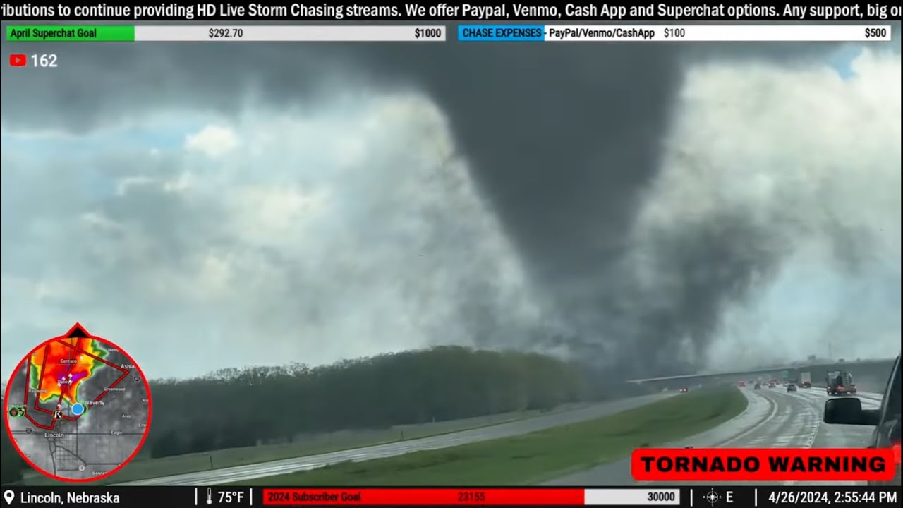 TORNADO OUTBREAK IN NEBRASKA/IOWA - LIVE STREAM ARCHIVE (4/26/24) - YouTube