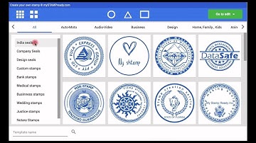 Criar um carimbo ou selo da empresa em linha com a ferramenta de criação de carimbos da MyStampReady