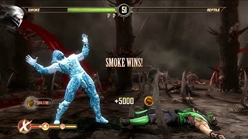 Classic Reptile VS Smoke : Secret fight 8 MK9
