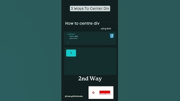 3 ways to center a div in CSS #coding #webdesign #shorts #programming #css #short