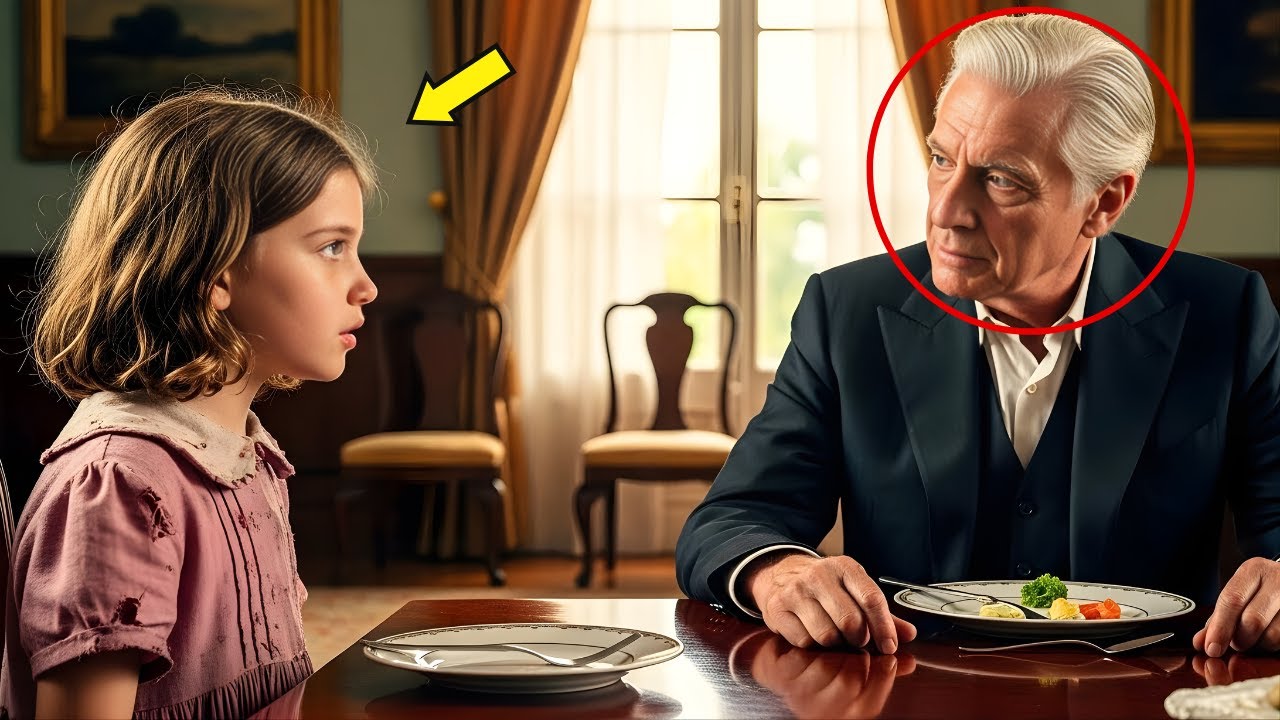 Millonario Siempre Comía Solo, Pero La Hija De La Niñera Se Sentó A Su Lado Y Le Hizo Una Pregunta