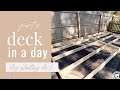 DECK IN A DAY [part 01] - How to Build a Ground Level Deck // DIY Floating Deck