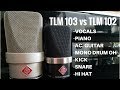 Neumann TLM 102 vs TLM 103 comparison mic shootout