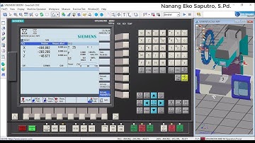SWANSOFT CNC SIMULATOR: Menyetel dan Menyunting Program pada Mesin NC/CNC Sinumeric 808d Milling