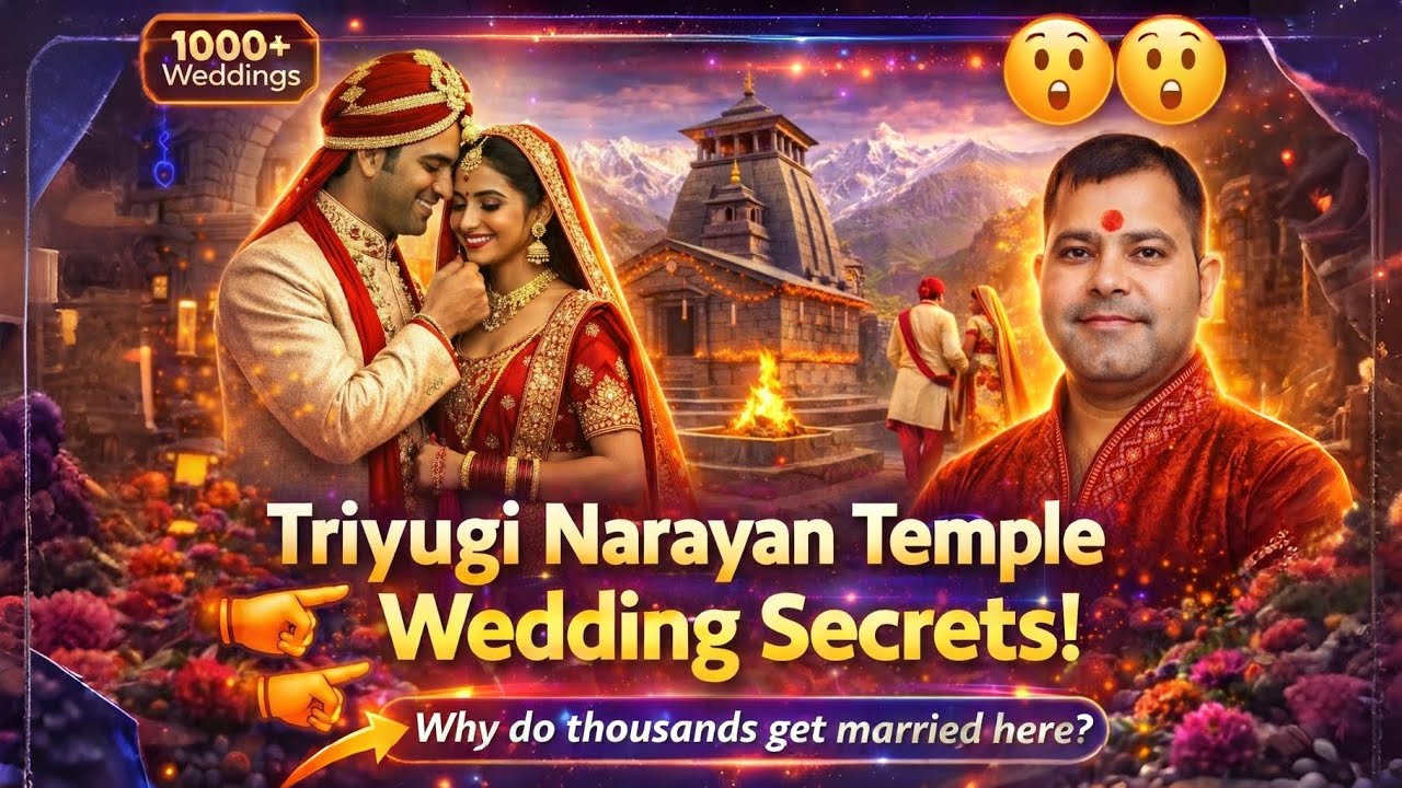 Shiva Parvati wedding temple | Destination wedding in Uttarakhand | Triyugi Narayan Temple booking