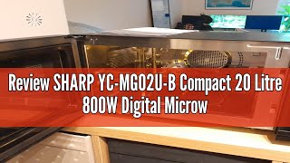 Review SHARP YC-MG02U-B Compact 20 Litre 800W Digital Microwave with 1000W Grill, 11 power levels, E