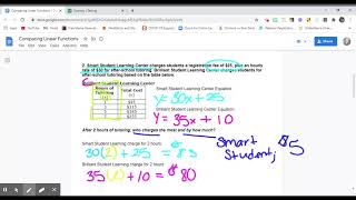 Introduction to Comparing Functions