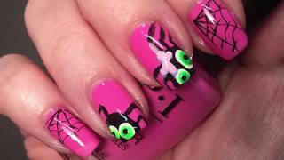 spider nail halloween