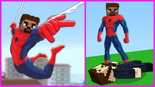 ARDA TURNED INTO SPIDERMAN, BEATED STEADDAD!   Minecraft