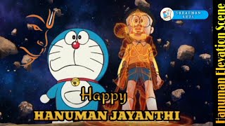 Hanuman Elevation Scene Doraemon Version