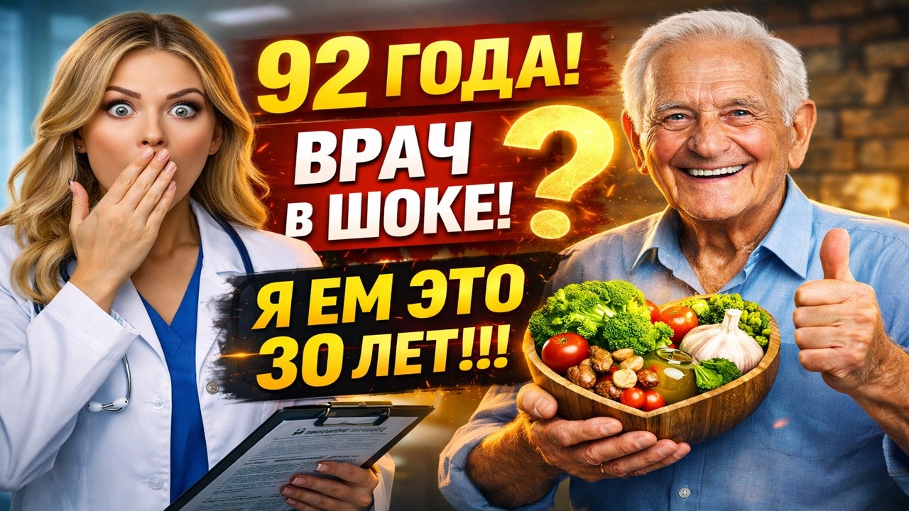 📌 🔥 Еда бессмертия! Мне 92 года — врач НЕ поверил анализам! 5 продуктов, которые я ем уже 30 лет