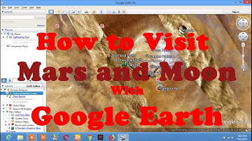 Visit Mars and Moon with google earth