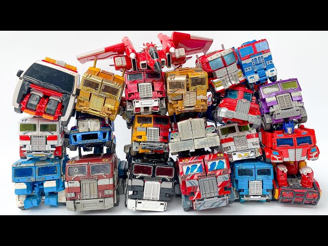 BÃI ĐỖ XE Ô TÔ BIẾN HÌNH OPTIMUS PRIME - Lego, Xe Cần Cẩu, Máy Múc, Xe Cảnh Sát Phim Hoạt Hình class=