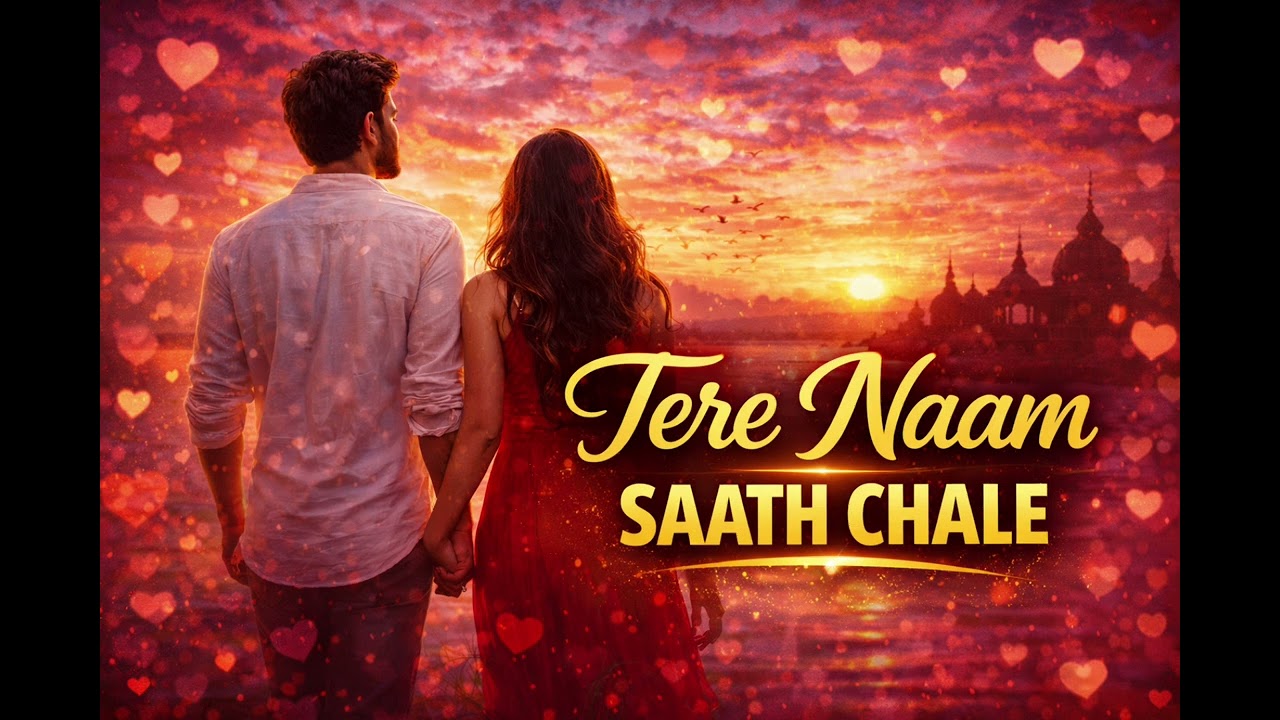 Tera Naam Saath Chale ❤️ | Heart Touching Romantic Hindi Song | AI Generated Music