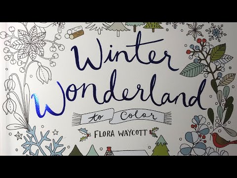 Winter Wonderland to color Flip-through | Adult Colouring