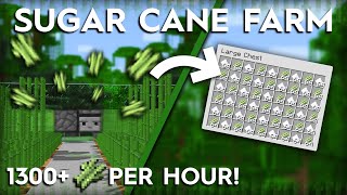 Minecraft Sugar Cane Farm - 1300 Per Hour - 1.16/1.15