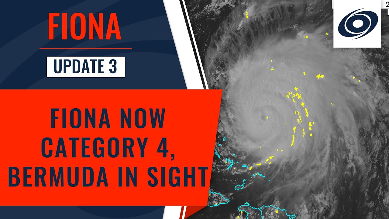 Hurricane Fiona Now Category 4, Headed for Bermuda - YouTube