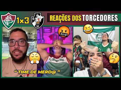 REAÇÕES DOS TRICOLORES REVOLTADOS COM ELIMINAÇÃO NA COPA DO BRASIL! FLUMINENSE 1x3 VASCO