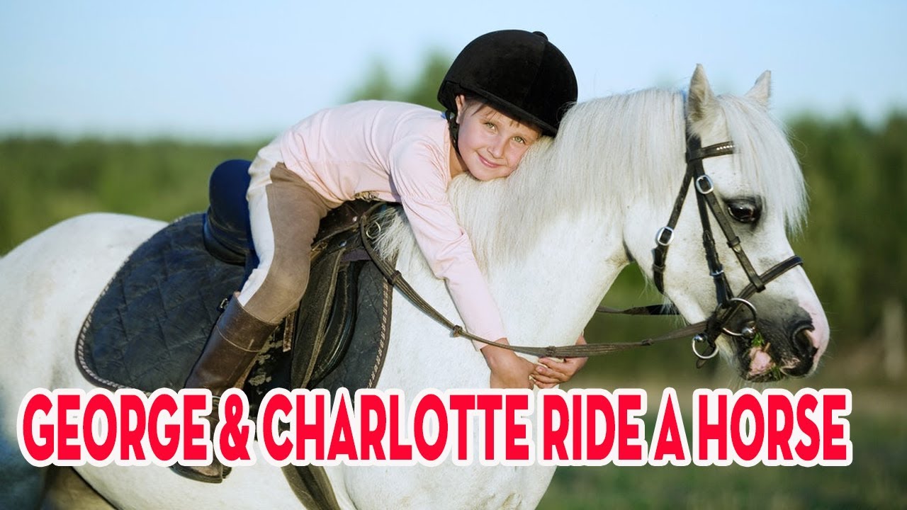 Prince and Princess Charlotte learned horseback riding while on