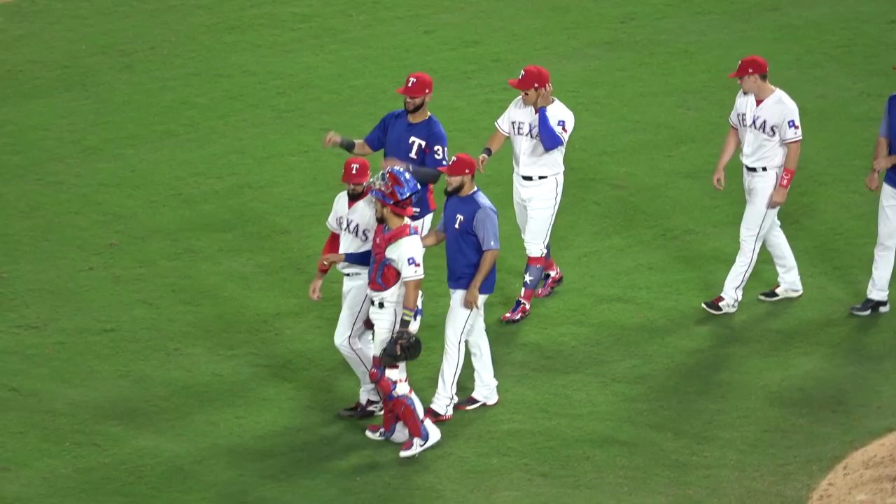 Rangers vs. Yankees 09-08-17- Judge Strikes Out to End the Game - YouTube