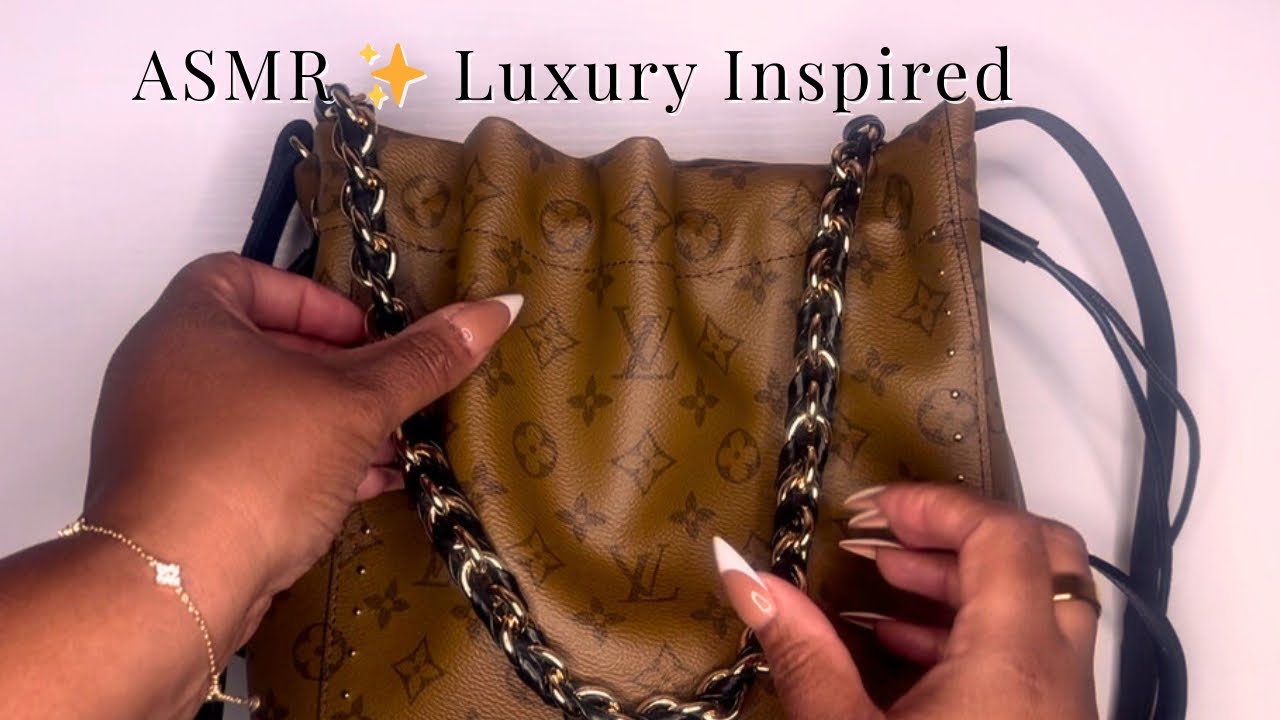 ASMR Luxury Inspired Handbag Unboxing 🤎✨ Soft Designer Look for Less