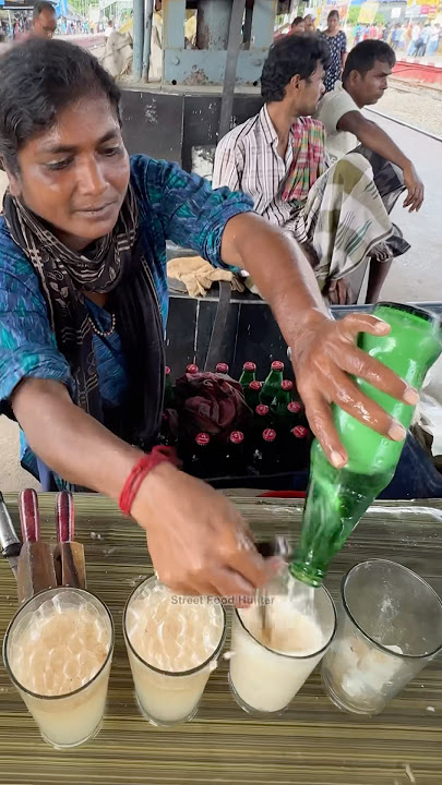 Friendly Lady Sells Soda Drink - Indian Street Food