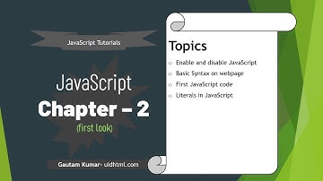 JavaScript - 02 | JavaScript Syntax
