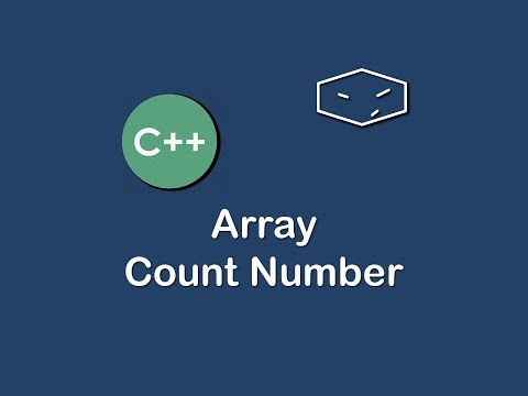 array count number in c++