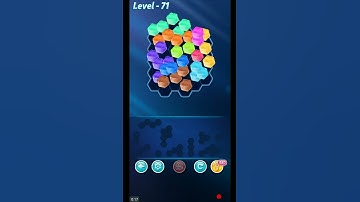 BLOCK HEXA PUZZLE LEVEL 71 ANSWERS REGULAR B LEVEL PACK
