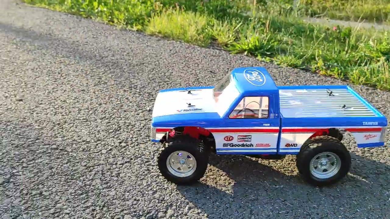 Tamiya Ford F-150 TA-02 SWB project - first run