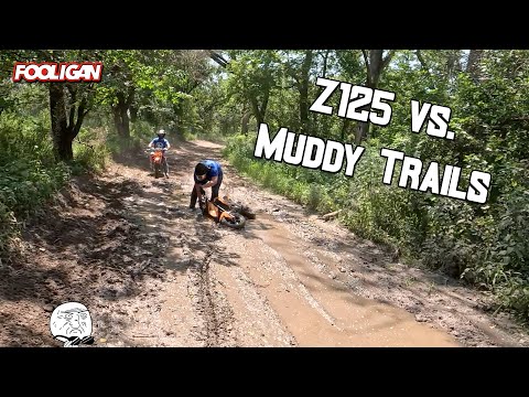 Exploring Trails On Mini Bikes | Z125 Takes A Bath | Mantis Mini Is Impressive!