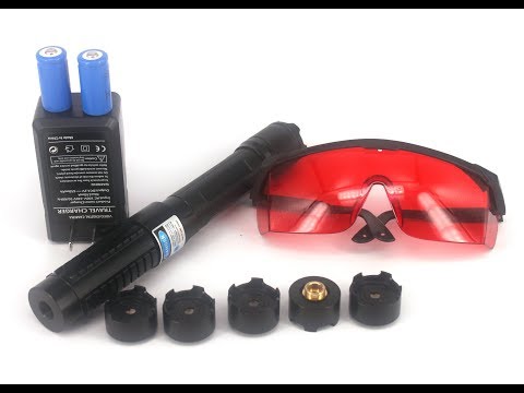 【B820】1000mW 450nm Blue Laser Pointer Pen with 5 Changeable Pattern Lenses@CoolLaserPointers.com