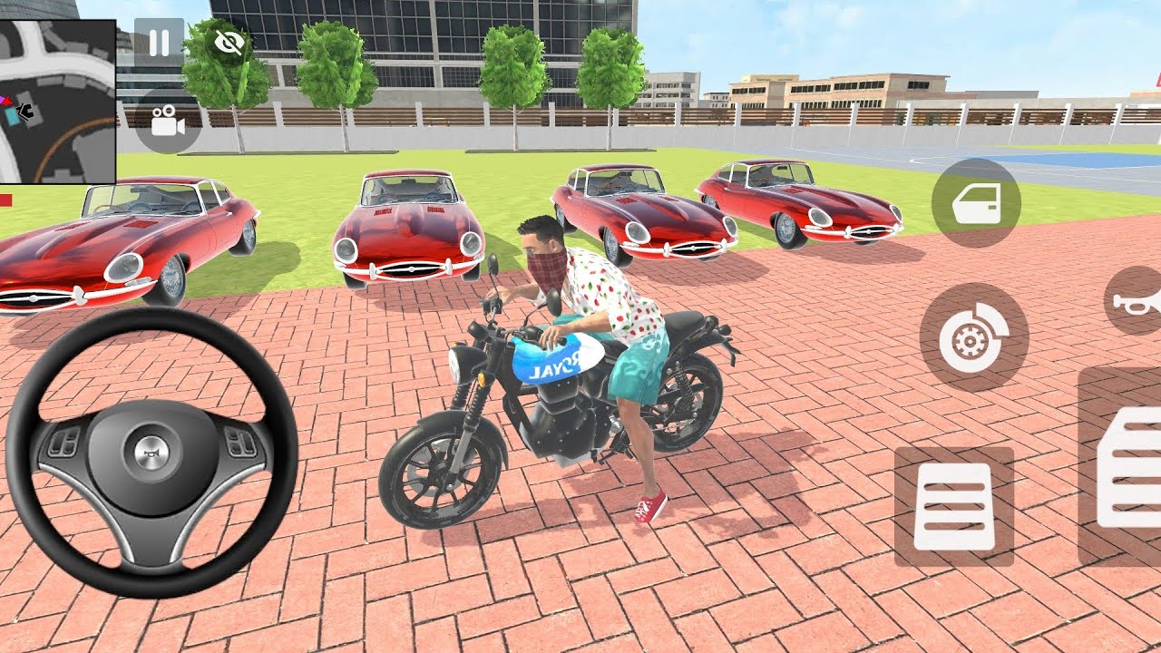 Franklin Buy 4️⃣ red jaguar in Indian thept auto simulator Gameplay 🎮