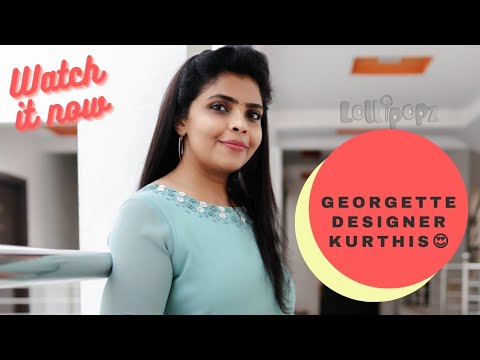 Designer Georgette Kurthis Lollipopz Boutique | For booking | +91 89217 44627 - Designer Georgette Kurthis Lollipopz Boutique | For booking | +91 89217 44627