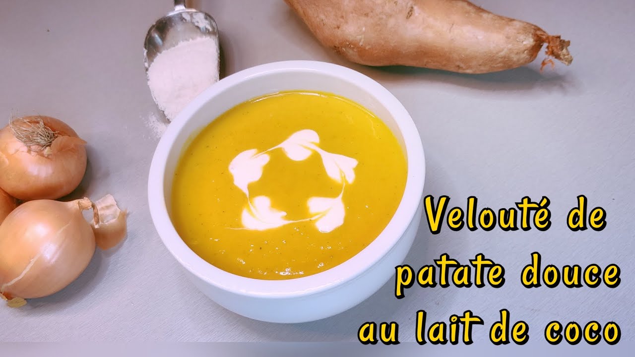 Veloute De Patates Douces Lait De Coco