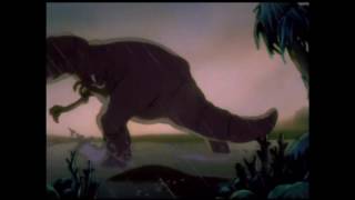 Allosaurs Hunting Stegosaurus Running