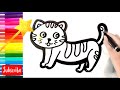 Drawing and Painting Cat for Kids