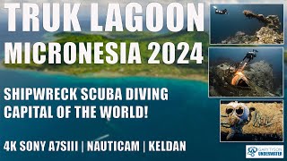 Truk Lagoon Micronesia.  Scuba diving the shipwreck capital of the world, January 2024.