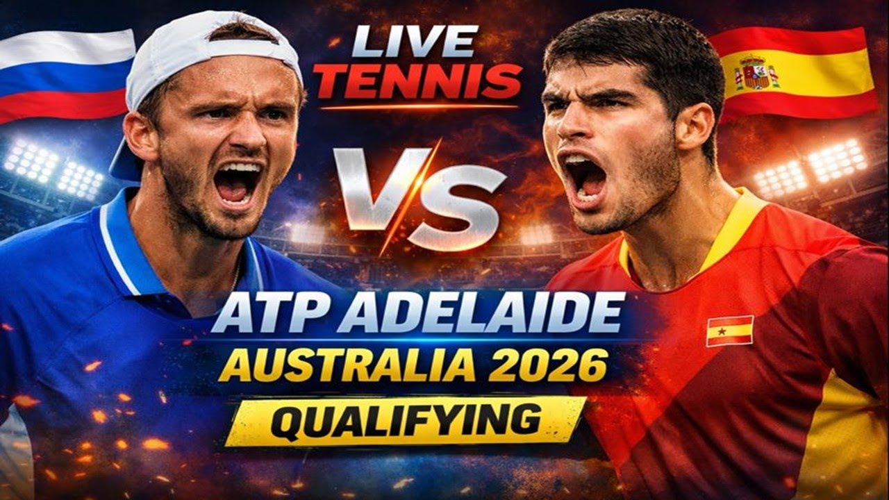 LIVE TENNIS ATP Adelaide Australia 2026 Qualifying🎾Live Scores & Updates