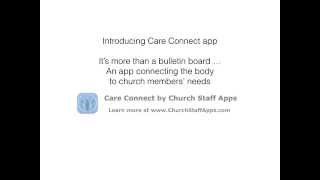 3 steps to using Care Connect app by Church Staff Apps