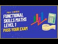 Pass your Maths Functional Skills Level 1 exam with this full course. You can do maths.