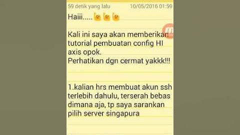 Tutor config HI axis 0p0k fast connect & speed jos ( tkp )