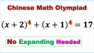 Solve Quartic Equation - Special Method | Chinese Math Olympiad